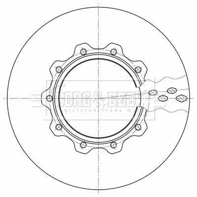 Disc frana BBD32615 BORG & BECK