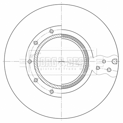 Disc frana BBD32619 BORG & BECK