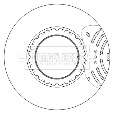 Disc frana BBD32622 BORG & BECK