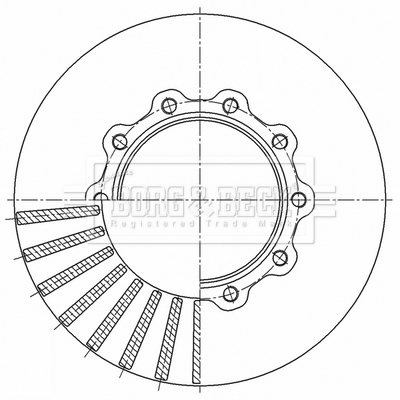 Disc frana BBD32625 BORG & BECK