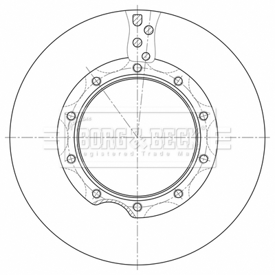 Disc frana BBD32632 BORG & BECK
