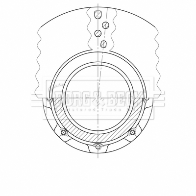 Disc frana BBD32634 BORG & BECK