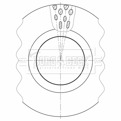 Disc frana BBD32635 BORG & BECK