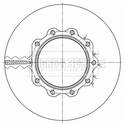 Disc frana BBD32637 BORG & BECK