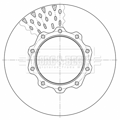 Disc frana BBD32638 BORG & BECK