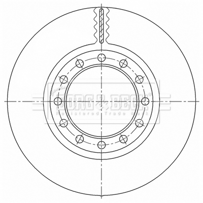 Disc frana BBD32639 BORG & BECK
