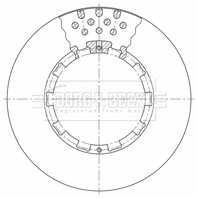 Disc frana BBD32641 BORG & BECK