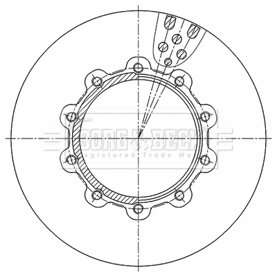 Disc frana BBD32642 BORG & BECK