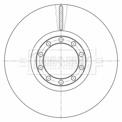 Disc frana BBD32643 BORG & BECK