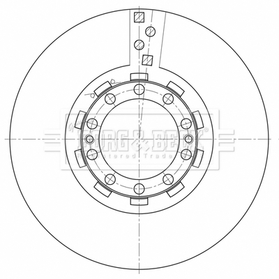 Disc frana BBD32645 BORG & BECK