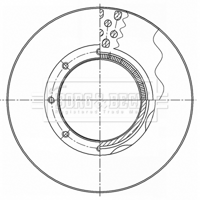 Disc frana BBD32646 BORG & BECK