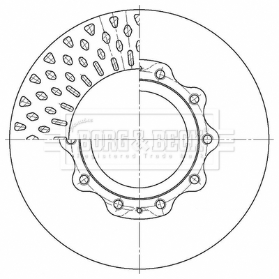 Disc frana BBD32654 BORG & BECK