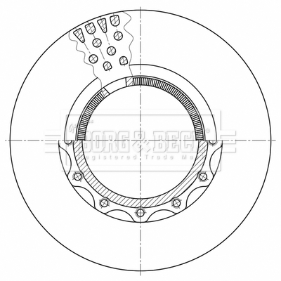 Disc frana BBD32656 BORG & BECK