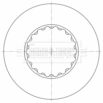 Disc frana BBD32658 BORG & BECK