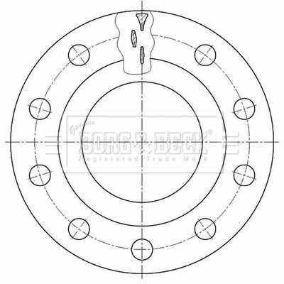 Disc frana BBD32661 BORG & BECK
