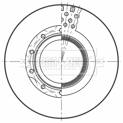 Disc frana BBD32667 BORG & BECK