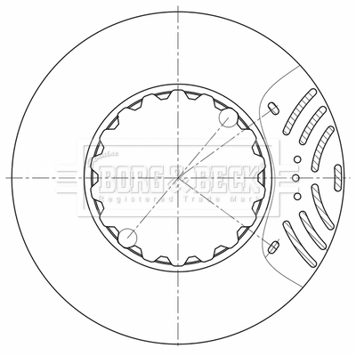 Disc frana BBD32674 BORG & BECK