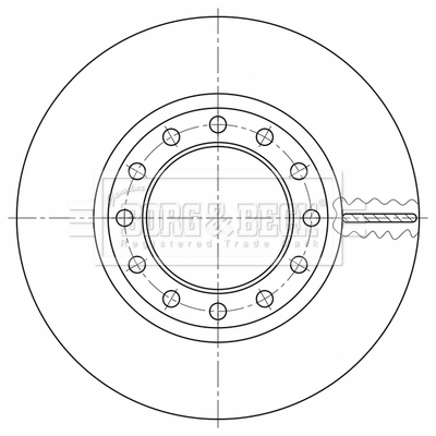 Disc frana BBD32794 BORG & BECK