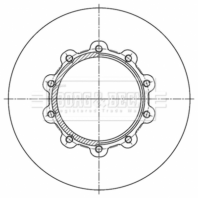 Disc frana BBD32839 BORG & BECK