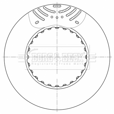 Disc frana BBD32888 BORG & BECK