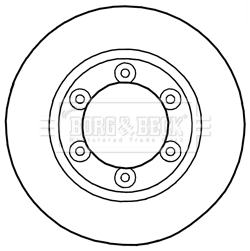 Disc frana BBD5290 BORG & BECK