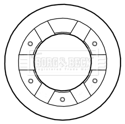 Disc frana BBD5291 BORG & BECK