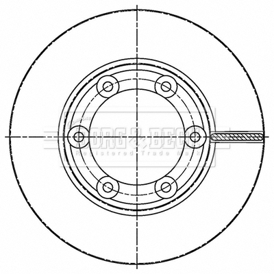 Disc frana BBD5511 BORG & BECK