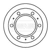 Disc frana BBD5852S BORG & BECK