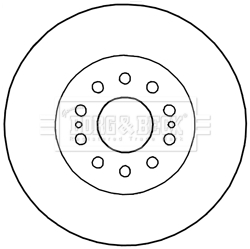 Disc frana BBD5998S BORG & BECK