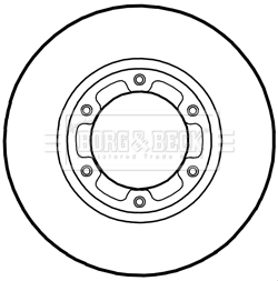 Disc frana BBD6019S BORG & BECK