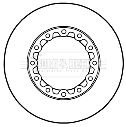Disc frana BBD6020S BORG & BECK