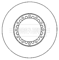 Disc frana BBD6025S BORG & BECK