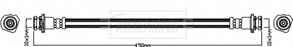 Furtun frana BBH8580 BORG & BECK