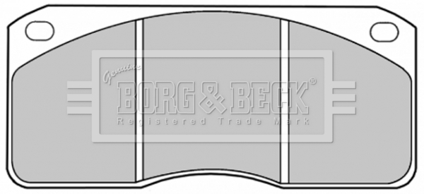 Set placute frana,frana disc BBP1083 BORG & BECK