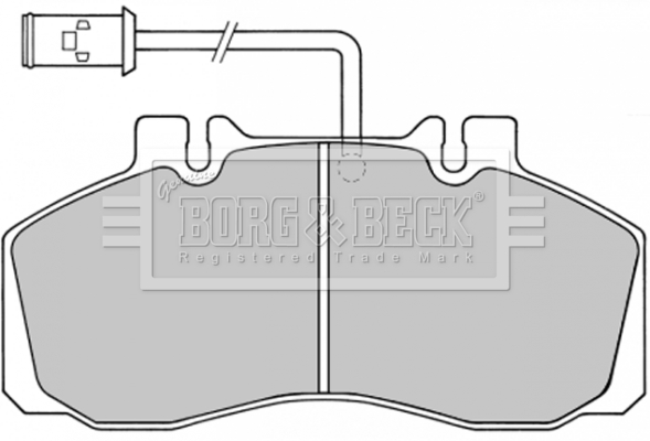 Set placute frana,frana disc BBP1362 BORG & BECK