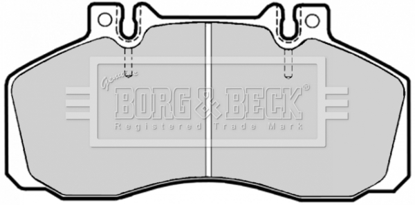 Set placute frana,frana disc BBP1636 BORG & BECK