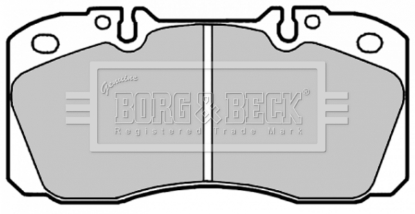 Set placute frana,frana disc BBP1660 BORG & BECK