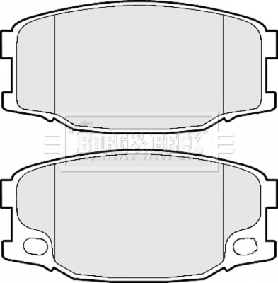 Set placute frana,frana disc BBP2158 BORG & BECK