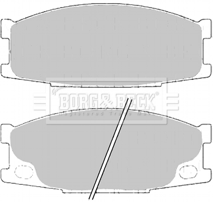 Set placute frana,frana disc BBP2193 BORG & BECK