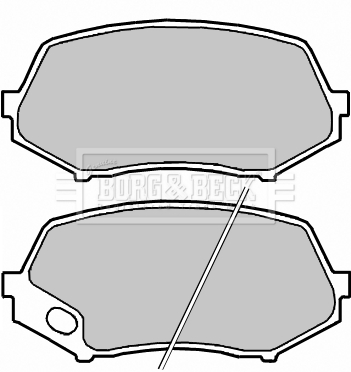 Set placute frana,frana disc BBP2258 BORG & BECK