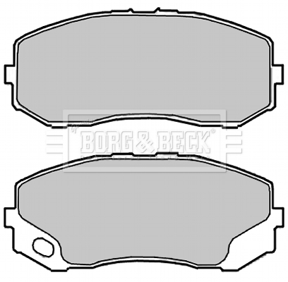 Set placute frana,frana disc BBP2314 BORG & BECK