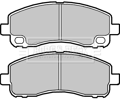Set placute frana,frana disc BBP2351 BORG & BECK