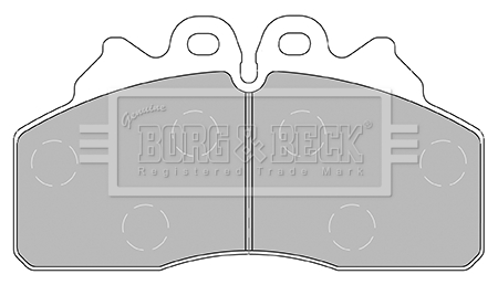 Set placute frana,frana disc BBP2435 BORG & BECK