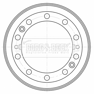 Tambur frana BBR32575 BORG & BECK
