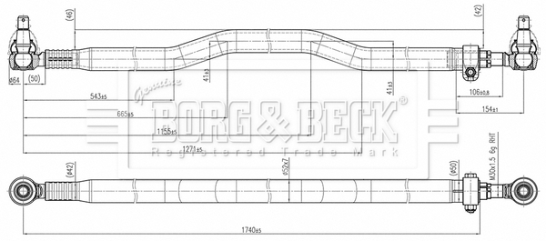 Bara directie BTR33269 BORG & BECK