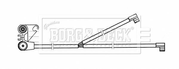 Senzor de avertizare,uzura placute de frana BWL33075 BORG & BECK