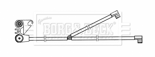 Senzor de avertizare,uzura placute de frana BWL33076 BORG & BECK