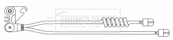 Senzor de avertizare,uzura placute de frana BWL33077 BORG & BECK