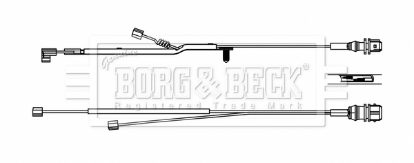 Senzor de avertizare,uzura placute de frana BWL33085 BORG & BECK