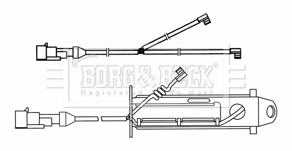Senzor de avertizare,uzura placute de frana BWL33096 BORG & BECK